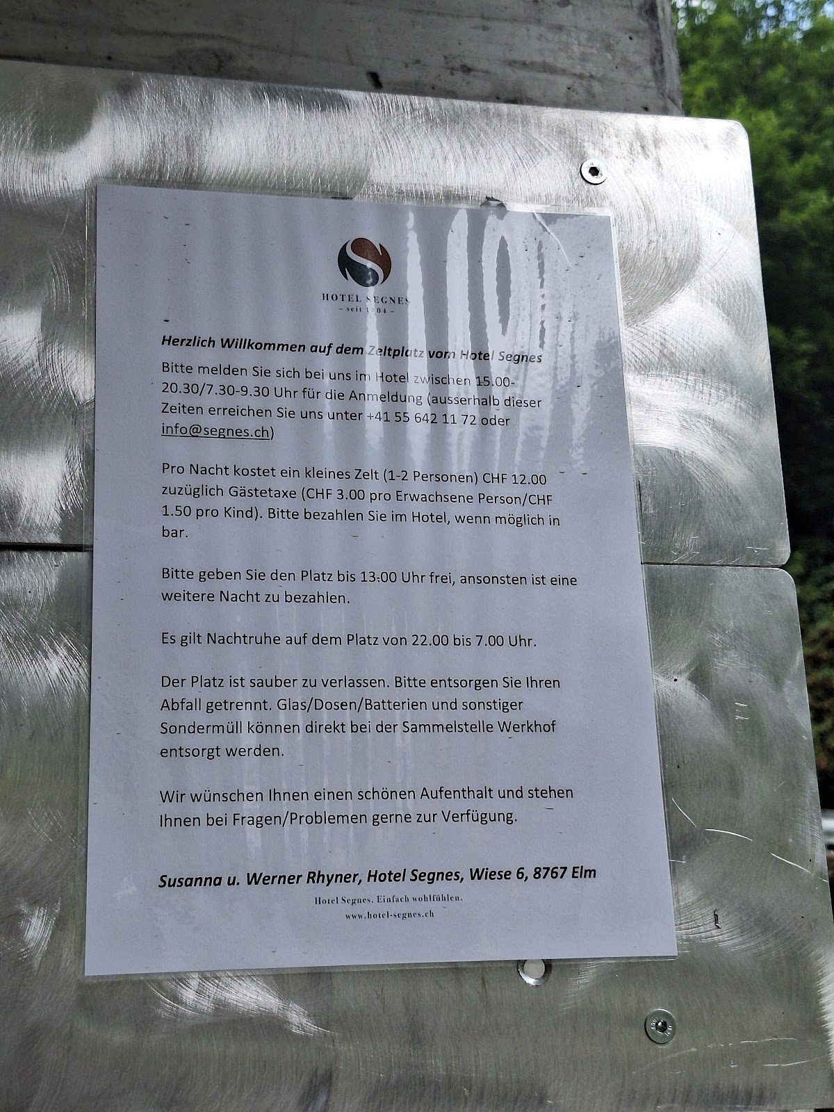 Zeltplatz Elm 2
